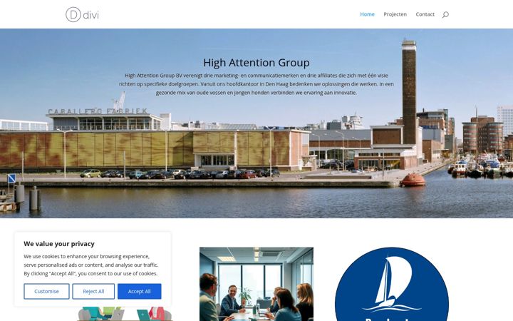 Screenshot of highattention.nl