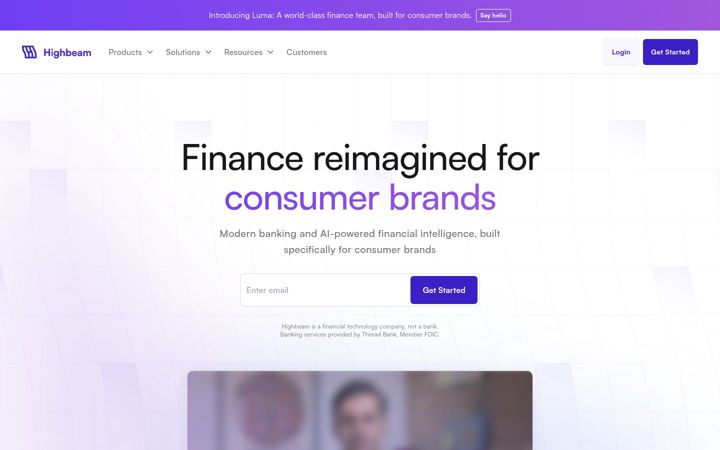 Screenshot of highbeam.com