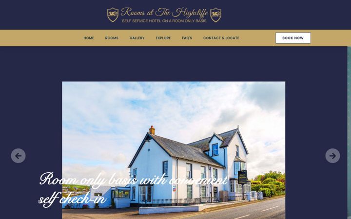 Screenshot of highcliffehotel.co.uk