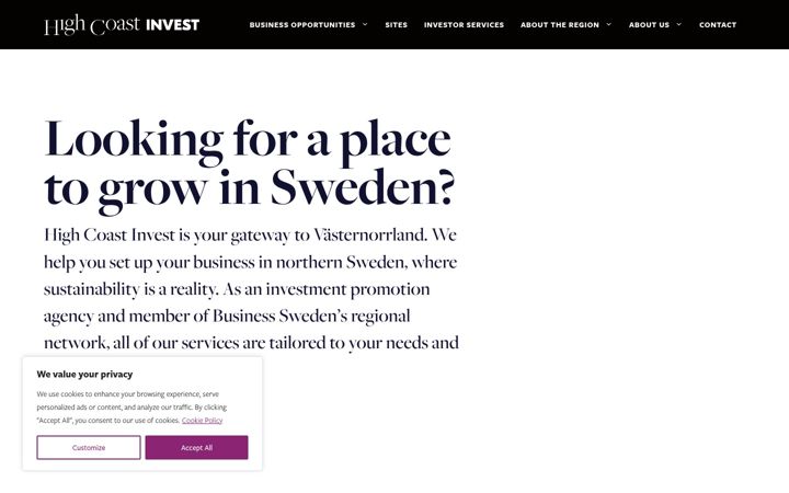 Screenshot of highcoastinvest.com