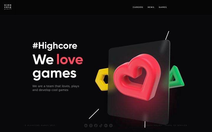 Screenshot of highcore.io