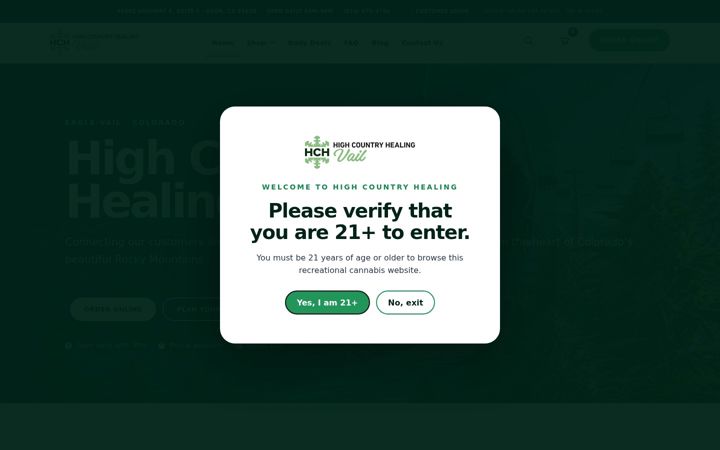 Screenshot of highcountryvail.com