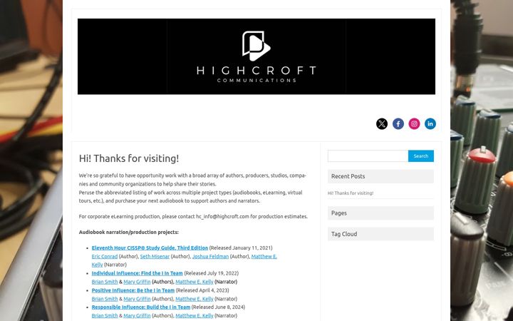 Screenshot of highcroft.com