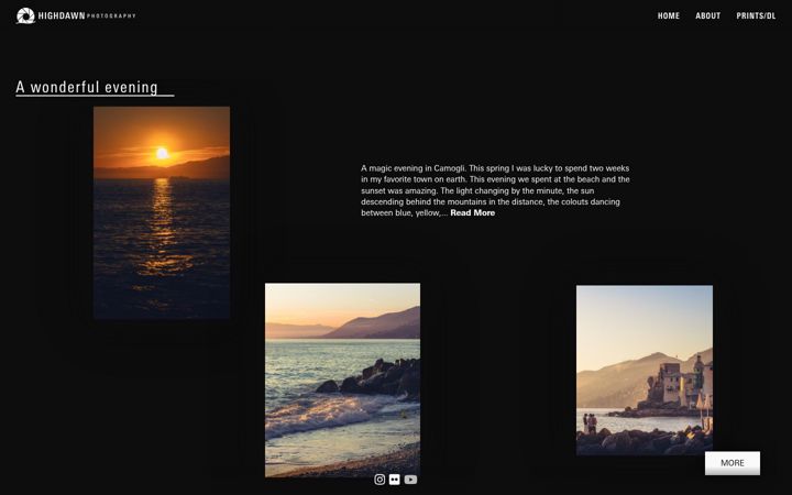 Screenshot of highdawn-fotografie.de