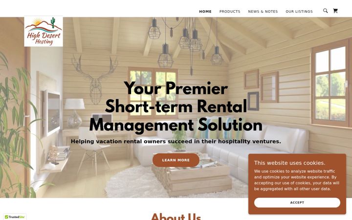 Screenshot of highdesertpropertymanagement.com