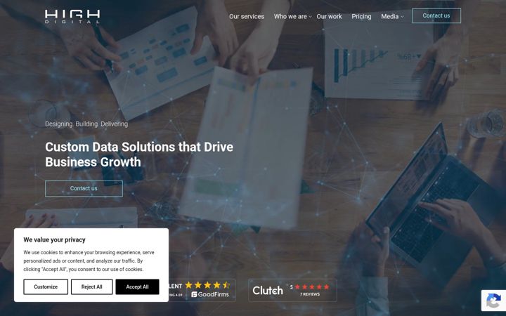 Screenshot of highdigital.co.uk