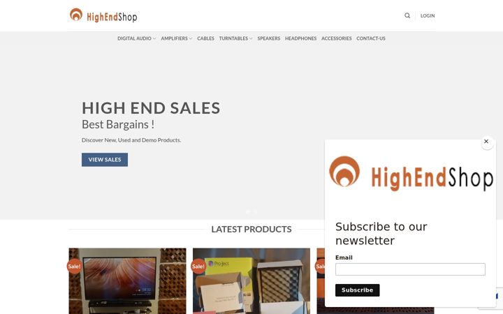 Screenshot of highendshop.gr