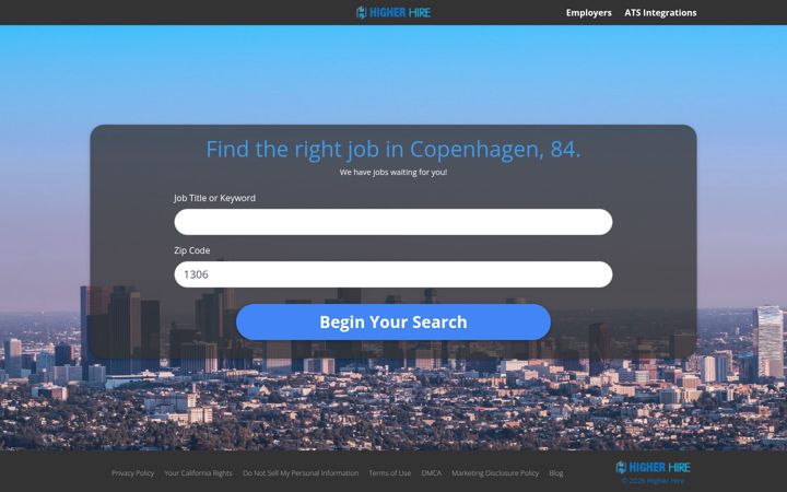 Screenshot of higher-hire.com