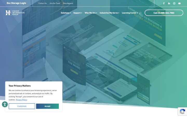 Screenshot of higherinfogroup.com