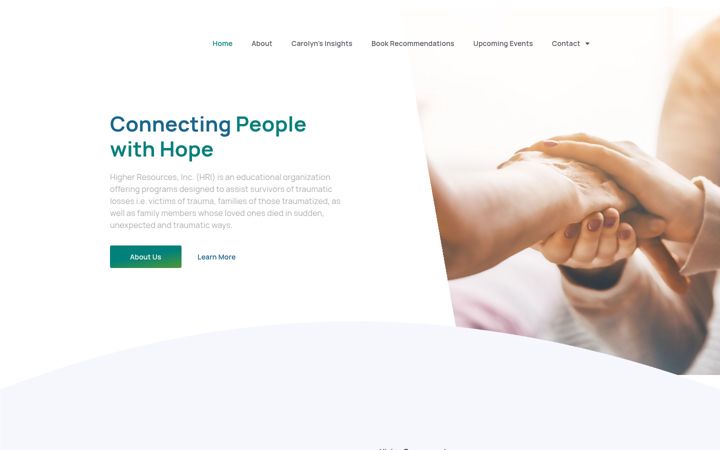 Screenshot of higherresources.com