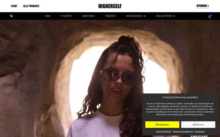 Screenshot of higherselfoutfitters.com