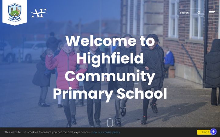 Screenshot of highfieldcps.co.uk