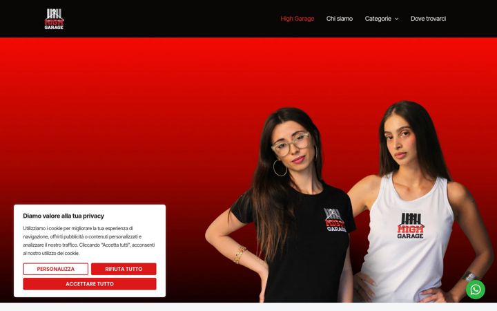 Screenshot of highgarage.it