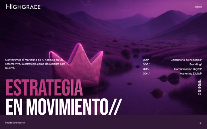 Screenshot ta' highgracecompany.com