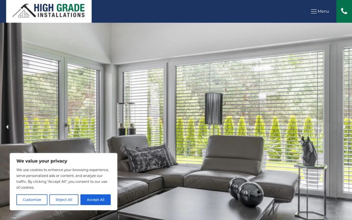 Screenshot of highgradeinstallations.co.uk