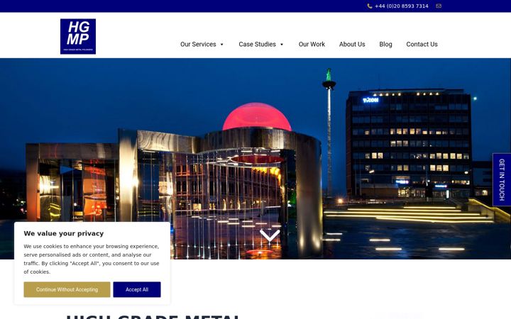 Screenshot of highgradepolishers.co.uk