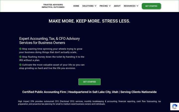 Screenshot of highimpactcpa.org