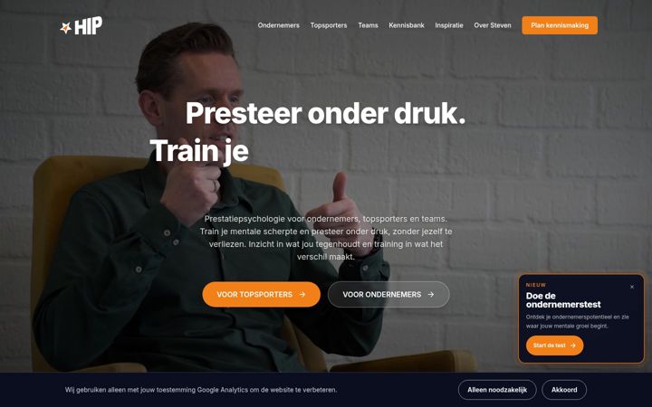 Screenshot of highimpactperformance.nl