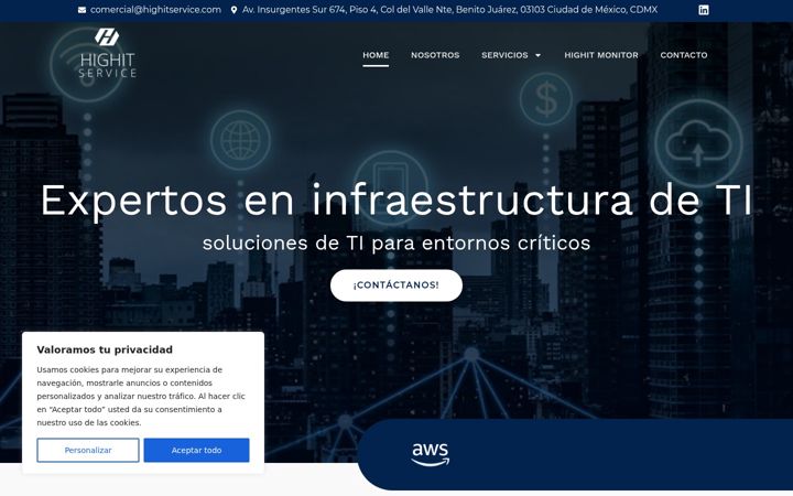 Screenshot of highitservice.com