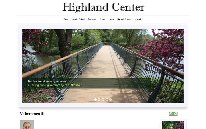 Screenshot of highland-center.dk