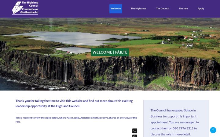 Screenshot of highland-coe.co.uk