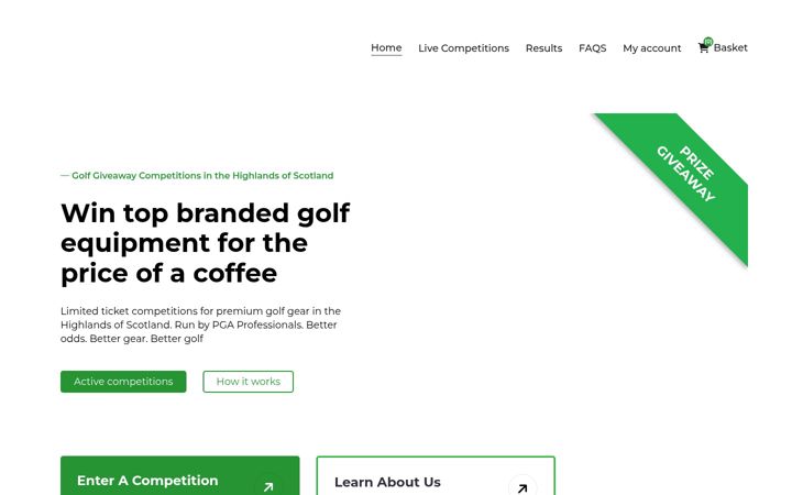 Screenshot of highlandgolfdraws.co.uk