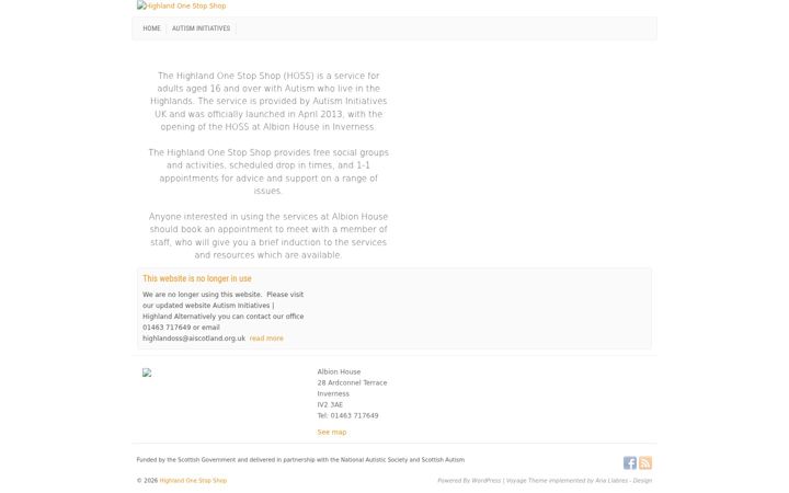 Screenshot of highlandoss.org.uk
