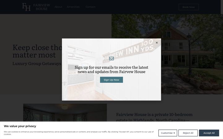 Screenshot of highlandsfairviewhouse.com