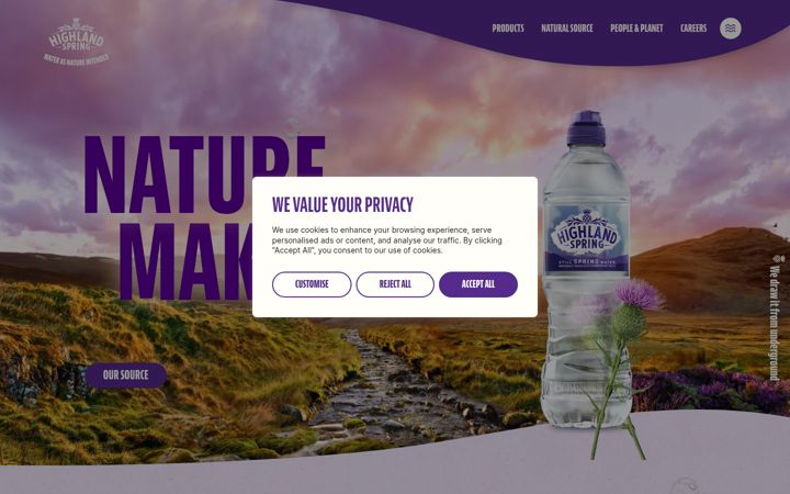 Screenshot of highlandspringgroup.com