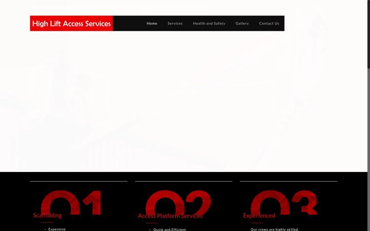 Screenshot of highliftaccess.co.uk