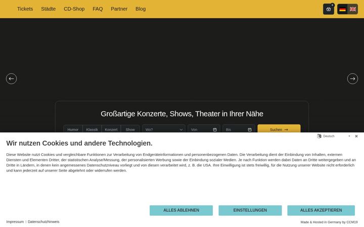 Screenshot of highlight-concerts.de