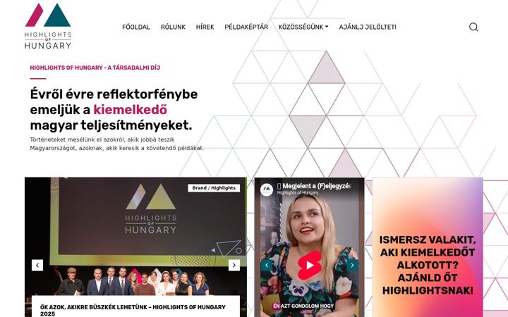 Screenshot of highlightsofhungary.hu