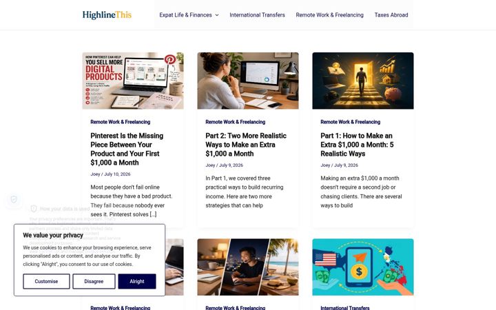 Screenshot of highlinethis.com