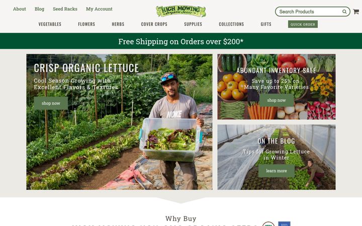 Screenshot of highmowingstage.com