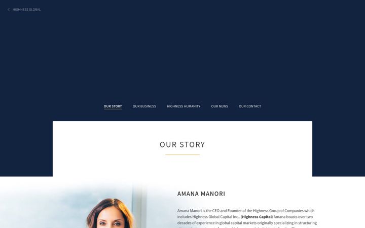 Screenshot of highnesscapital.com