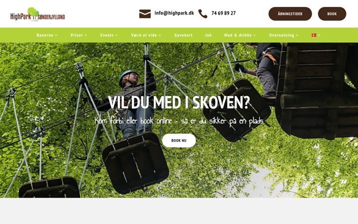 Screenshot of highpark.dk