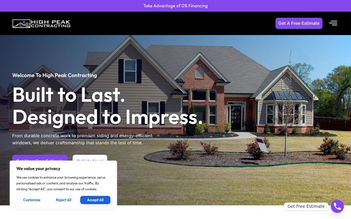 Screenshot of highpeaktx.com