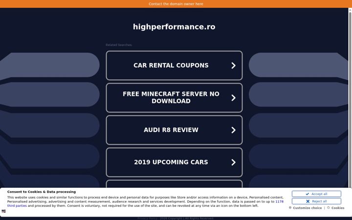Screenshot of highperformance.ro