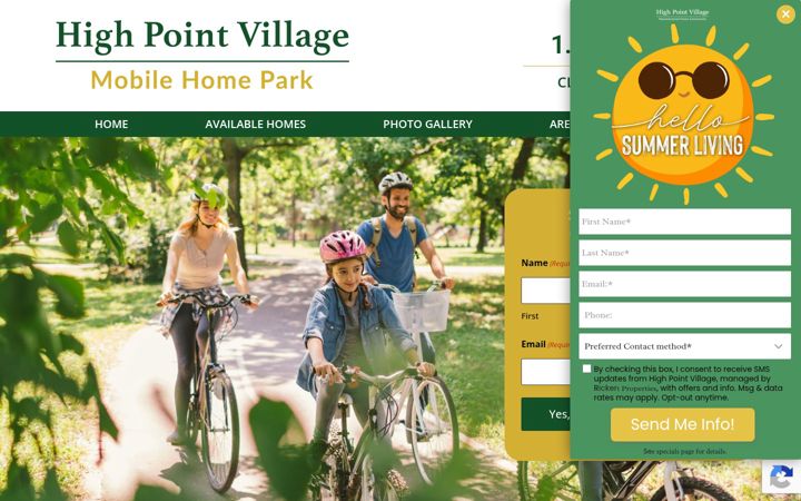 Screenshot of highpointvillagefl.com