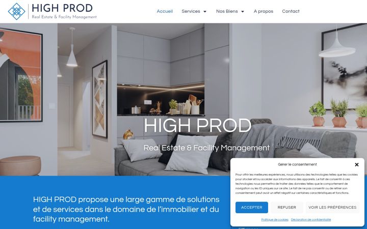 Screenshot of highprod.ch