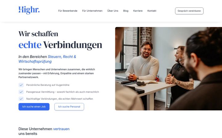 Screenshot of highr.de