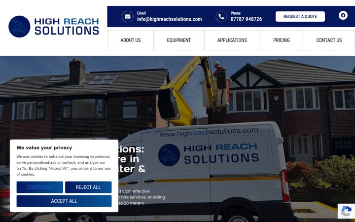 Screenshot of highreachsolutions.com