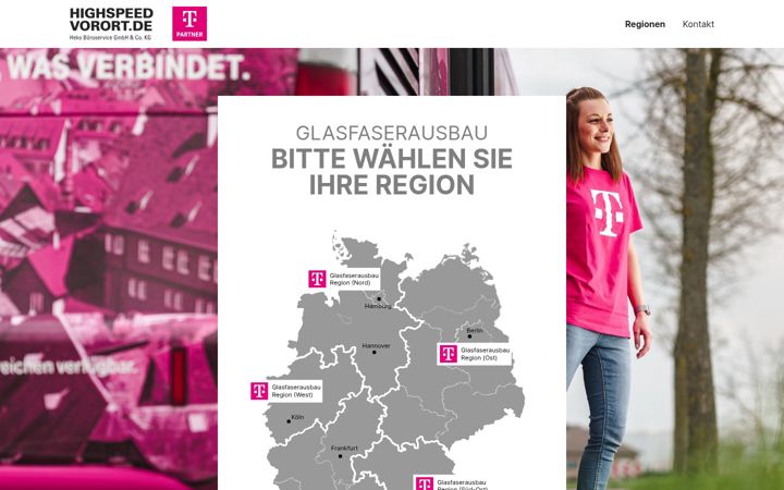 Screenshot of highspeedvorort.de