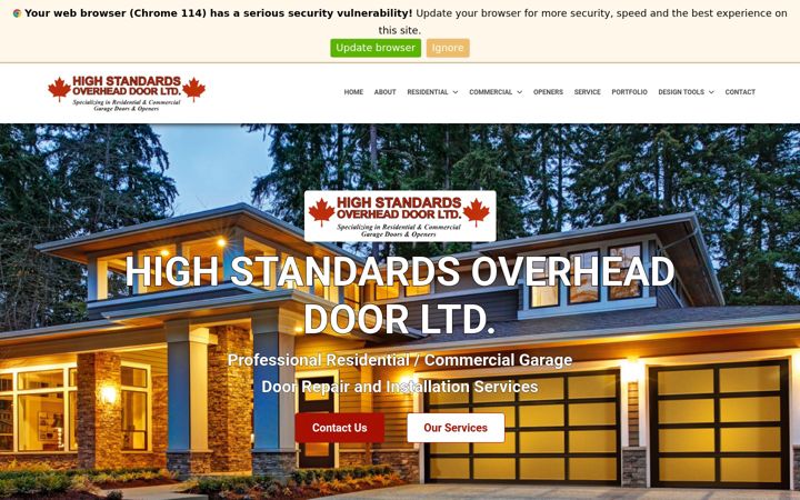 Screenshot of highstandards.ca