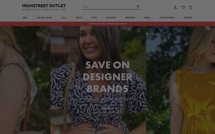Screenshot of highstreetoutlet.com