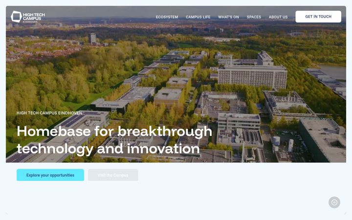 Screenshot of hightechcampus-eindhoven.com