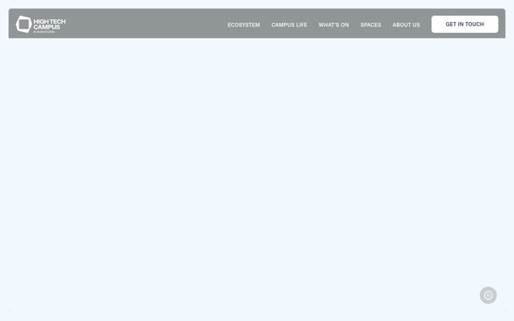 Screenshot of hightechcampuseindhoven.nl
