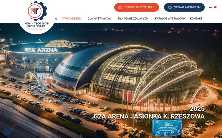 Screenshot of hightechdays.com.pl