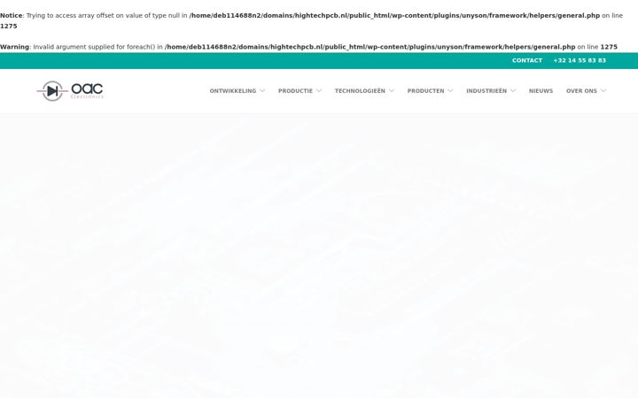 Screenshot of hightechpcb.nl