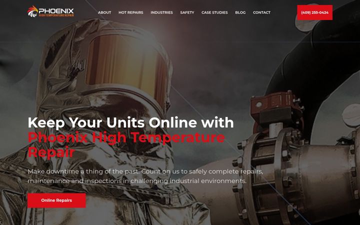 Screenshot of hightemprepair.com